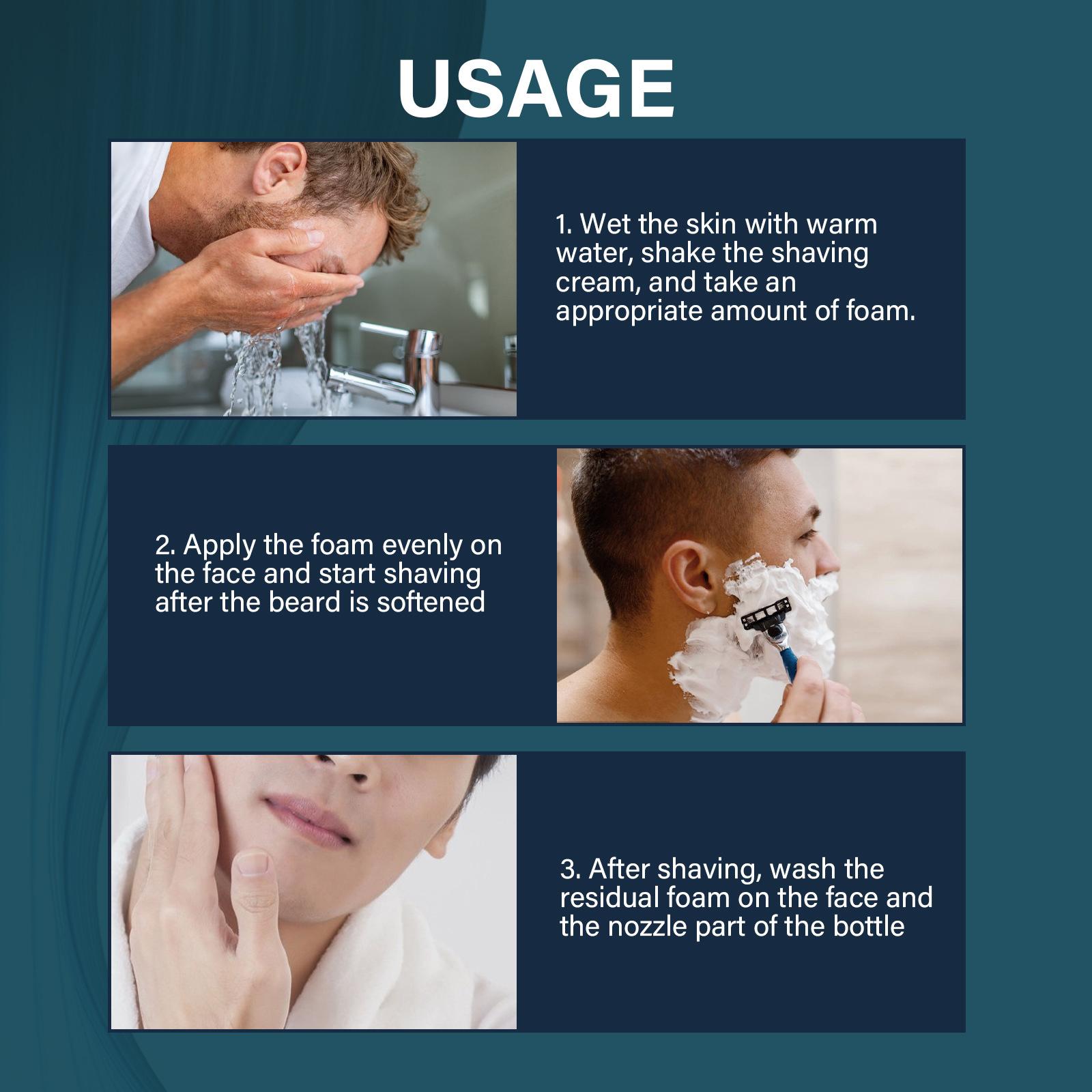 Men'S Grooming Facial - رغوة حلاقة مهدئة للرجال، جل حلاقة