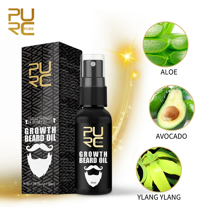 زيت نمو اللحية من PURC للرجال، - مراجعة Mens Grooming Treatment وسعره