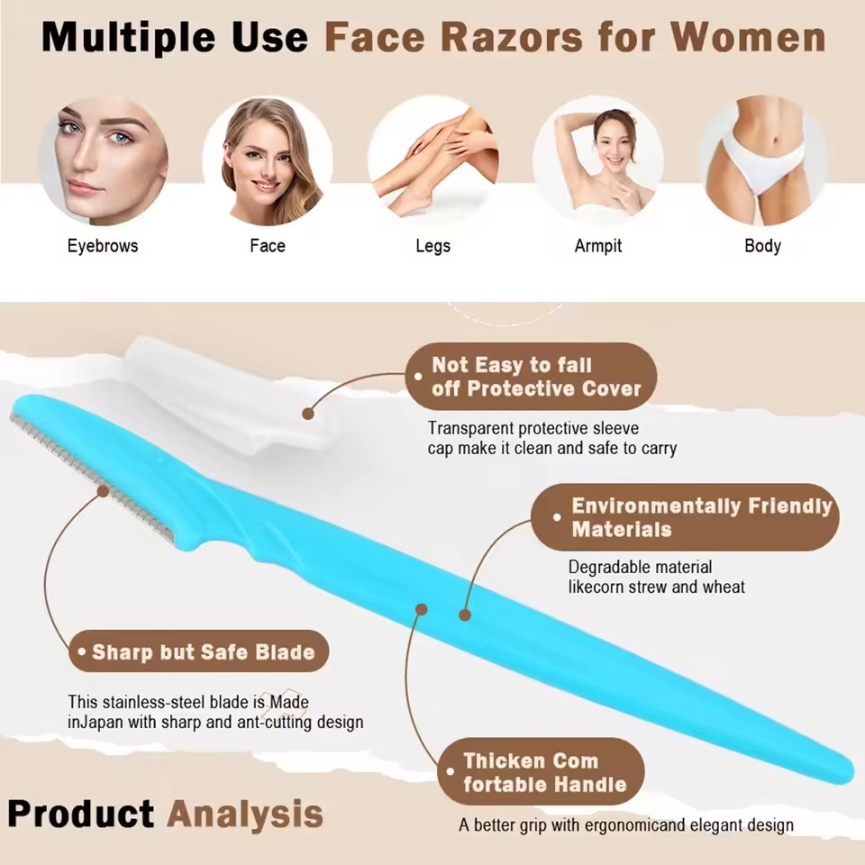 شفرة حلاقة للحواجب والوجه للنس - مراجعة Men'S Grooming Tape وسعره