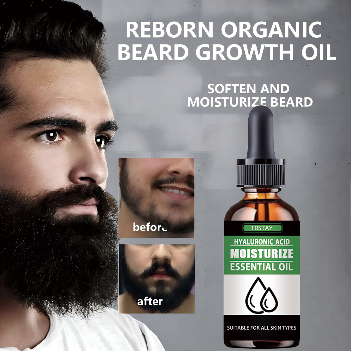 100% طبيعي تسريع شعر الوجه تنم - مراجعة Men'S Grooming Facial وسعره